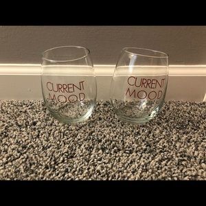 Brand new set of two stemless wine glasses!
